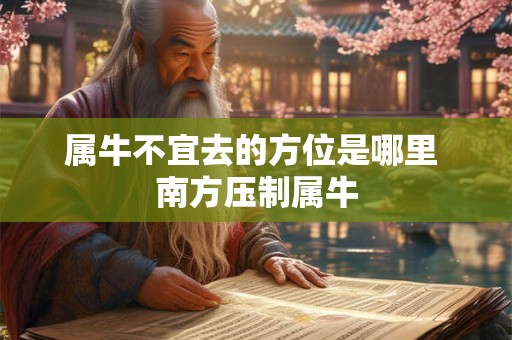 属牛不宜去的方位是哪里 南方压制属牛