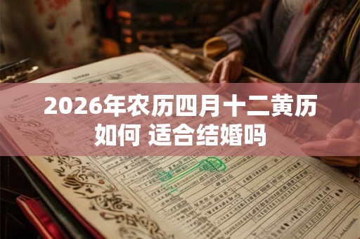 2026年农历四月十二黄历如何 适合结婚吗