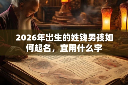 2026年出生的姓钱男孩如何起名，宜用什么字
