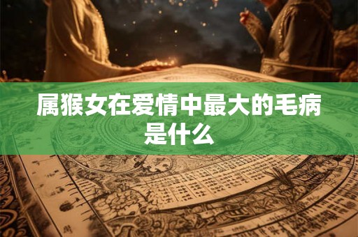 属猴女在爱情中最大的毛病是什么