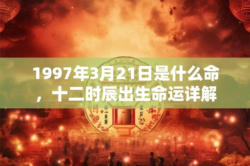 1997年3月21日是什么命,十二时辰出生命运详解 1997年3月21日是什么命,十二时辰出生命运详解