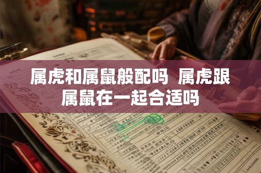 属虎和属鼠般配吗  属虎跟属鼠在一起合适吗