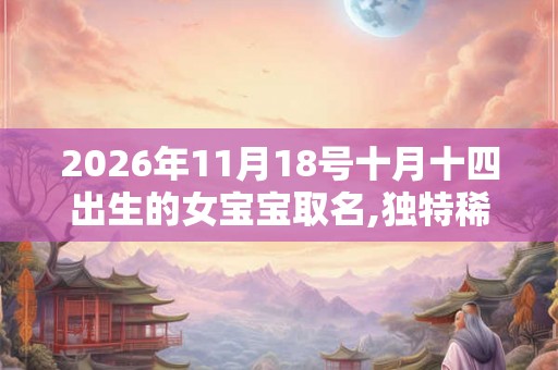 2026年11月18号十月十四出生的女宝宝取名,独特稀有