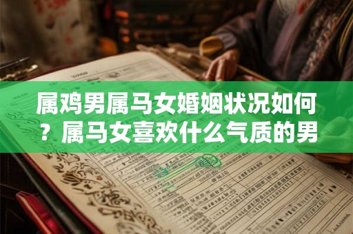 属鸡男属马女婚姻状况如何？属马女喜欢什么气质的男人？