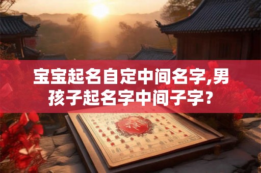 宝宝起名自定中间名字,男孩子起名字中间子字？