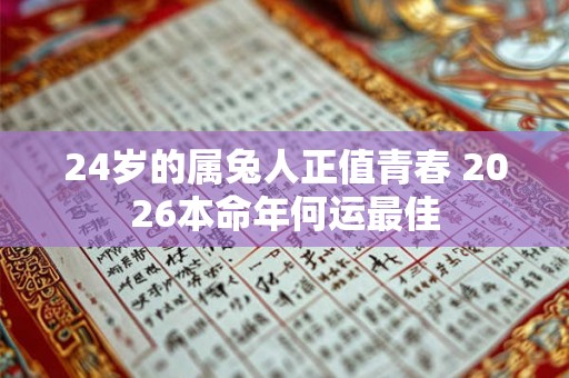 24岁的属兔人正值青春 2026本命年何运最佳