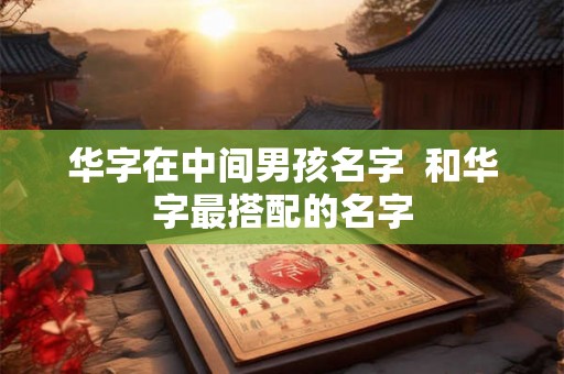 华字在中间男孩名字  和华字最搭配的名字