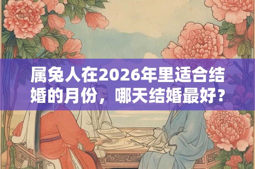 属兔人在2026年里适合结婚的月份，哪天结婚最好？