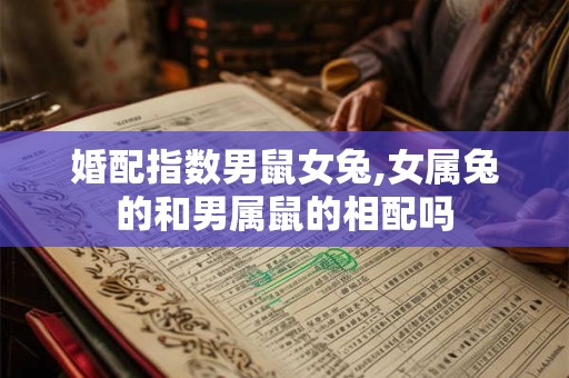 婚配指数男鼠女兔,女属兔的和男属鼠的相配吗