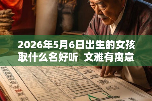 2026年5月6日出生的女孩取什么名好听  文雅有寓意
