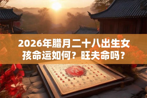 2026年腊月二十八出生女孩命运如何？旺夫命吗？