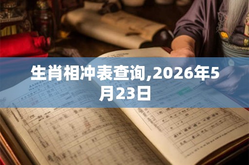 生肖相冲表查询,2026年5月23日