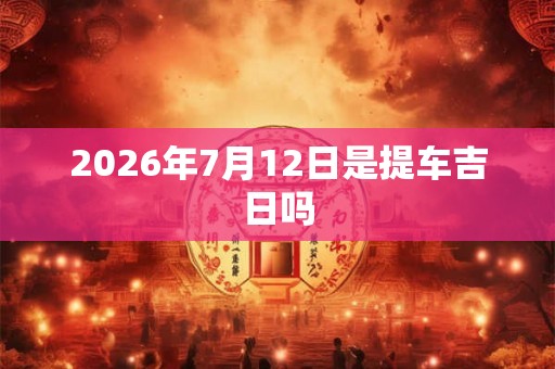 2026年7月12日是提车吉日吗