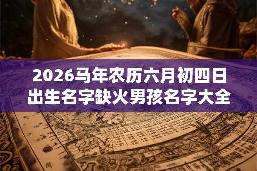 2026马年农历六月初四日出生名字缺火男孩名字大全