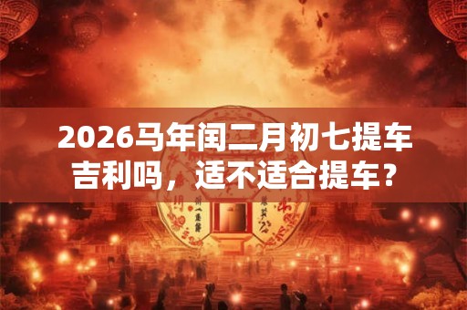 2026马年闰二月初七提车吉利吗，适不适合提车？