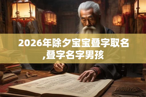2026年除夕宝宝叠字取名,叠字名字男孩 2026年除夕宝宝叠字取名,叠字名字男孩