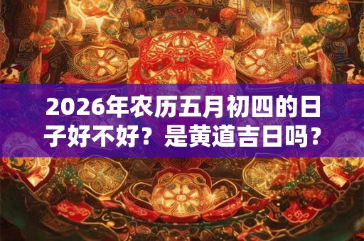 2026年农历五月初四的日子好不好？是黄道吉日吗？