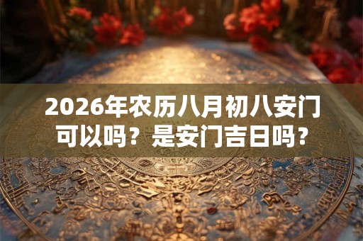 2026年农历八月初八安门可以吗？是安门吉日吗？