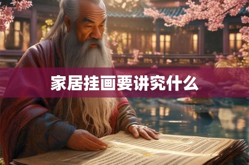 家居挂画要讲究什么 家居挂画要讲究什么
