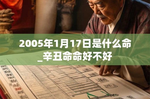 2005年1月17日是什么命_辛丑命命好不好