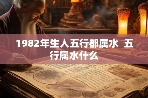1982年生人五行都属水  五行属水什么