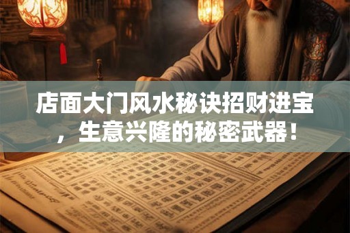 店面大门风水秘诀招财进宝，生意兴隆的秘密武器！