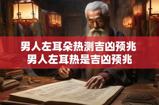 男人左耳朵热测吉凶预兆 男人左耳热是吉凶预兆