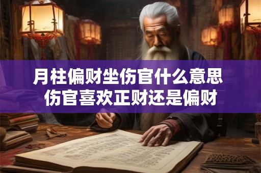 月柱偏财坐伤官什么意思 伤官喜欢正财还是偏财
