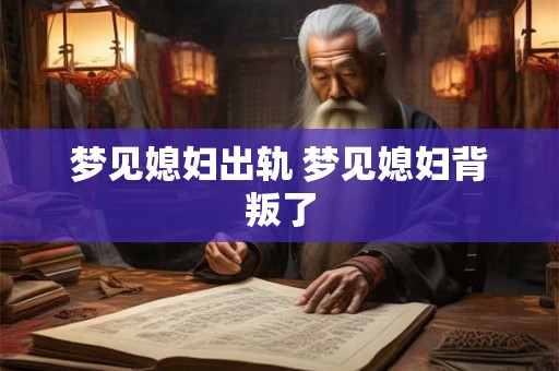 梦见媳妇出轨 梦见媳妇背叛了