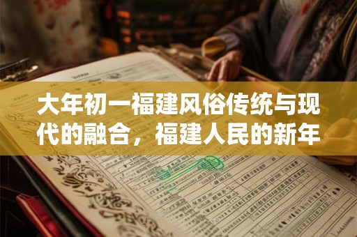 大年初一福建风俗传统与现代的融合，福建人民的新年庆典