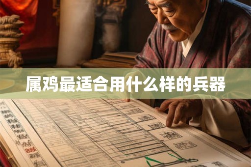 属鸡最适合用什么样的兵器