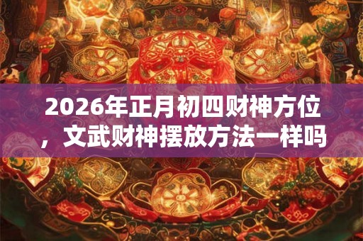 2026年正月初四财神方位，文武财神摆放方法一样吗？