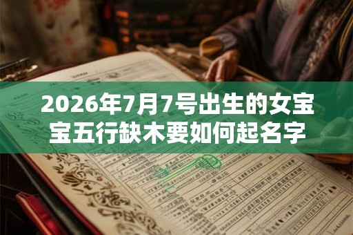 2026年7月7号出生的女宝宝五行缺木要如何起名字