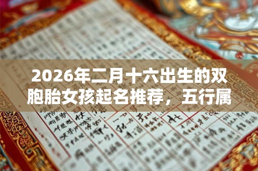 2026年二月十六出生的双胞胎女孩起名推荐,五行属什么 2026年二月十六出生的双胞胎女孩起名推荐,五行属什么