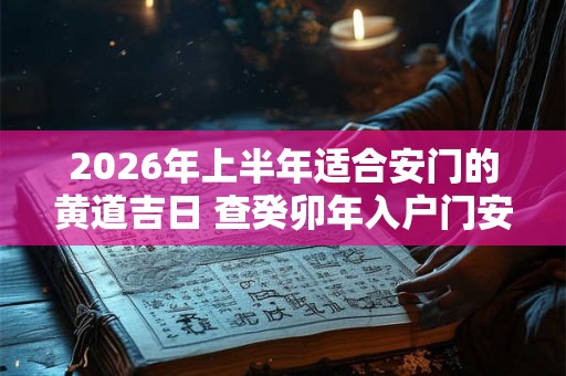 2026年上半年适合安门的黄道吉日 查癸卯年入户门安装吉日吉时免费 2026年上半年适合安门的黄道吉日 查癸卯年入户门安装吉日吉时免费