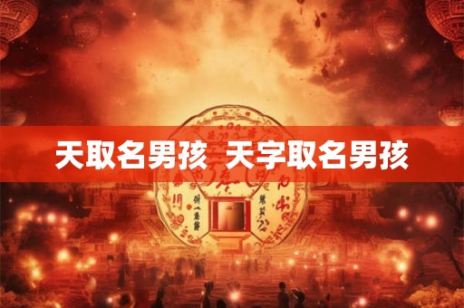 天取名男孩  天字取名男孩