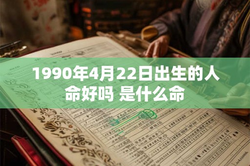 1990年4月22日出生的人命好吗 是什么命