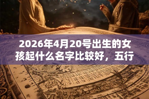 2026年4月20号出生的女孩起什么名字比较好，五行属什么