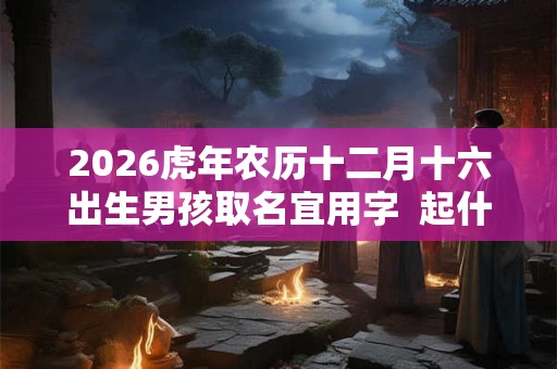 2026虎年农历十二月十六出生男孩取名宜用字  起什么名字好