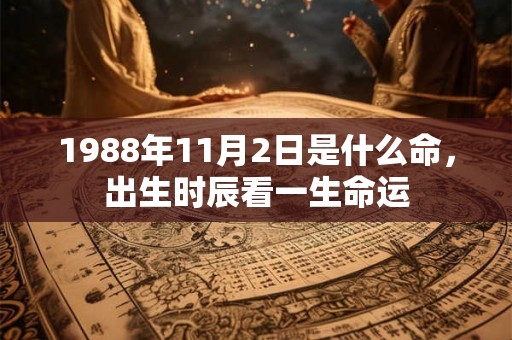 1988年11月2日是什么命,出生时辰看一生命运 1988年11月2日是什么命,出生时辰看一生命运