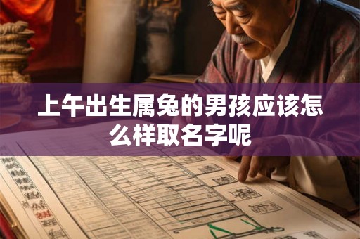 上午出生属兔的男孩应该怎么样取名字呢