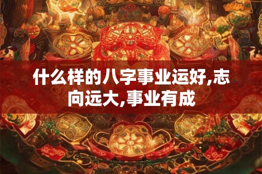 什么样的八字事业运好,志向远大,事业有成