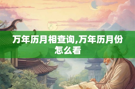 万年历月相查询,万年历月份怎么看