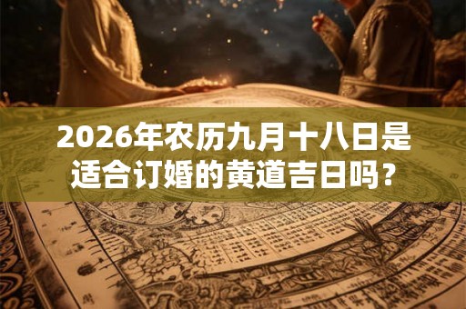 2026年农历九月十八日是适合订婚的黄道吉日吗？