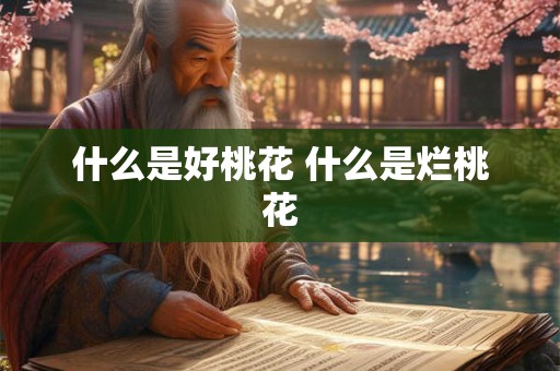 什么是好桃花 什么是烂桃花 什么是好桃花 什么是烂桃花