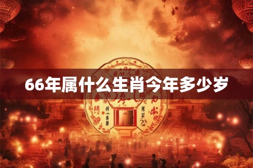 66年属什么生肖今年多少岁