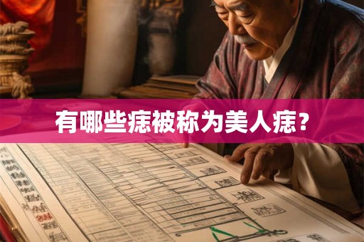 有哪些痣被称为美人痣？