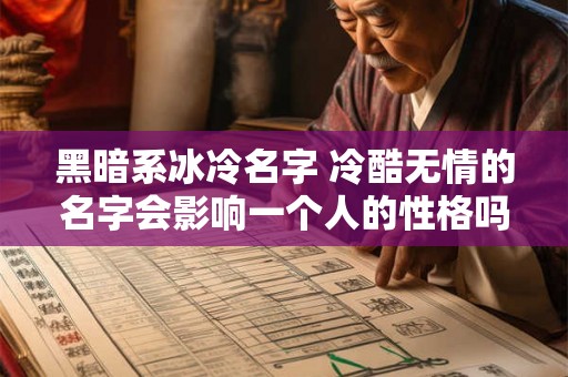 黑暗系冰冷名字 冷酷无情的名字会影响一个人的性格吗 黑暗系冰冷名字 冷酷无情的名字会影响一个人的性格吗