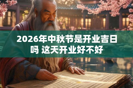2026年中秋节是开业吉日吗 这天开业好不好