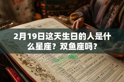 2月19日这天生日的人是什么星座?双鱼座吗? 2月19日这天生日的人是什么星座?双鱼座吗?